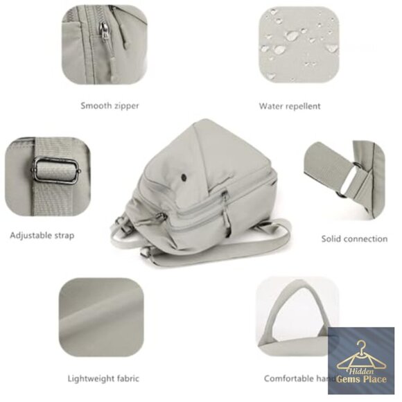 Mini Nylon Travel Backpack, Lightweight Daypack with Multiple Pockets main image 4